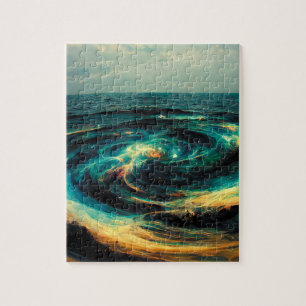 Surrealistic Art   A Galaxy Of Ocean Jigsaw Puzzle