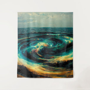 Surrealistic Art A Galaxy Of Ocean Tapestry