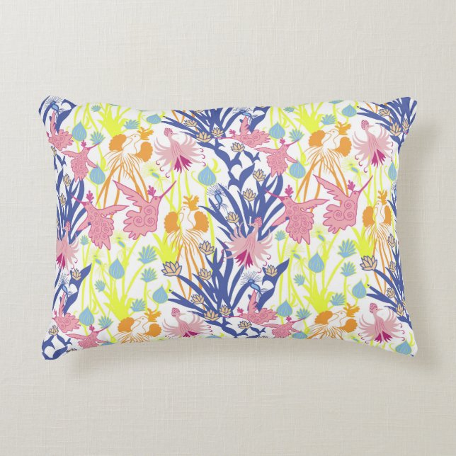 Surrealistic Garden Accent Pillow (Front)