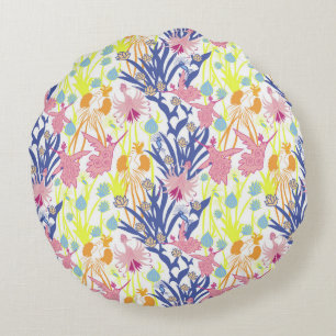Surrealistic Garden Round Pillow