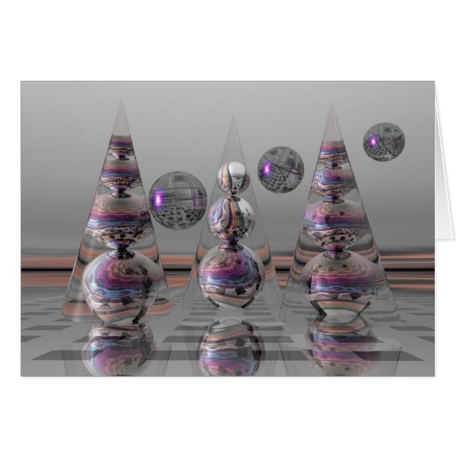 Surrealistic magical card without text (Front Horizontal)