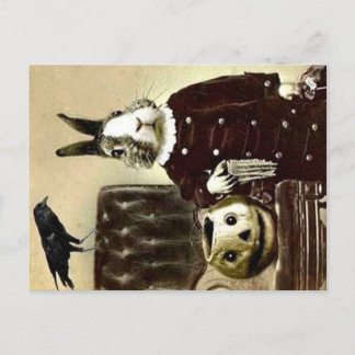 Surrealistic Vintage Halloween Postcard