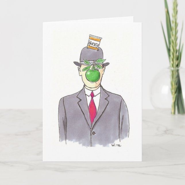 Surreally great Rosh Hashanah greetings. Holiday Card (Front)