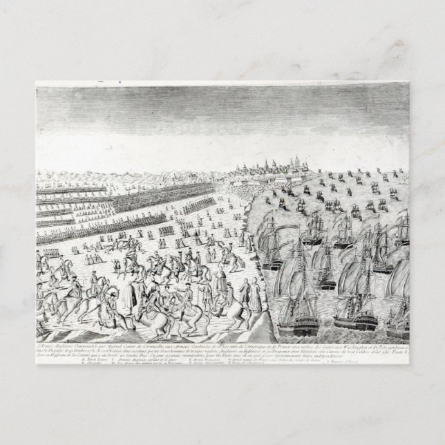 Surrender at Yorktown, 1781 Postcard (Front)