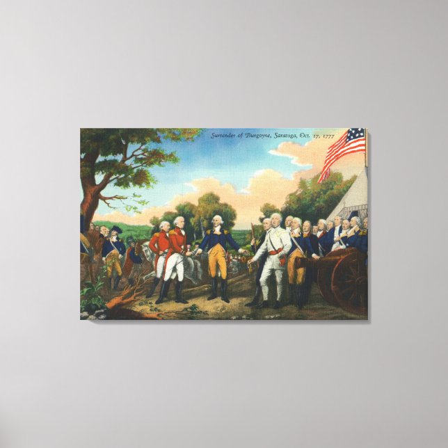Surrender of Burgoyne Canvas Print (Front)