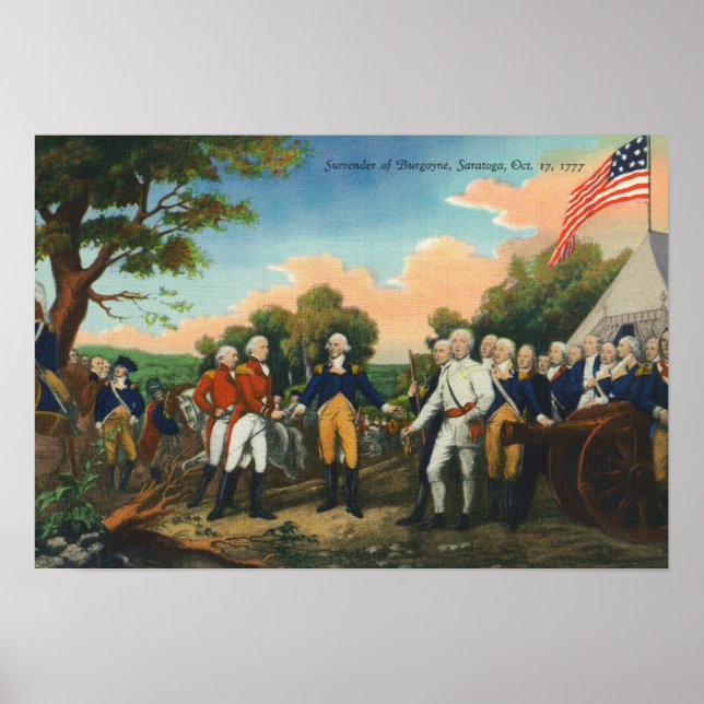 Surrender of Burgoyne Poster (Front)