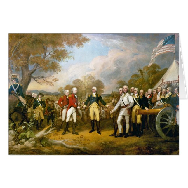 Surrender of General Burgoyne by John Trumbull (Front Horizontal)
