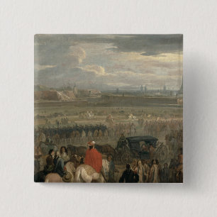 Surrender of the Citadel of Cambrai 2 Inch Square Button