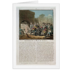 Surrender of the city of Madras, 1746, engraved by