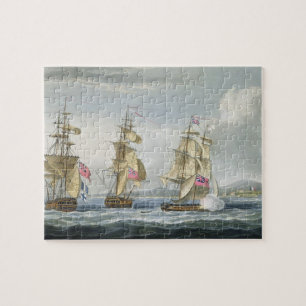 Surrender of the fort of Tamatave, engraved by T. Jigsaw Puzzle