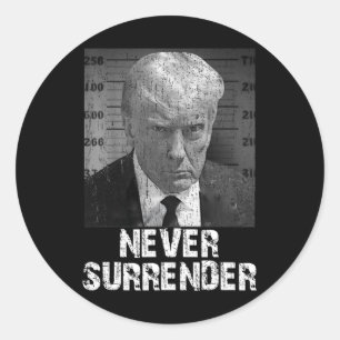 Surrender Pro Trump Classic Round Sticker
