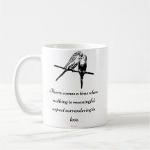 "Surrender To Love" - Rumi quote mug