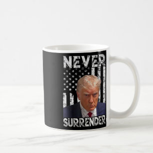 Surrender Trump Mug Shot 2024 American Flag Women 