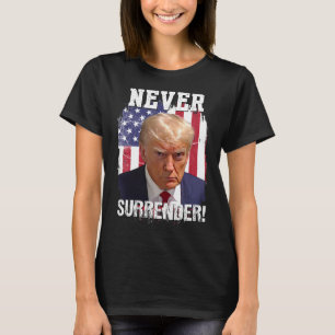 Surrender Trump Usa Flag 2024  T-Shirt