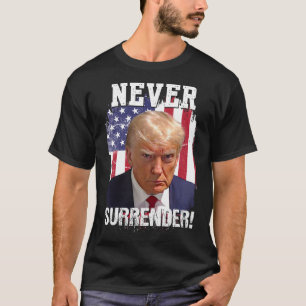Surrender Trump Usa Flag 2024  T-Shirt