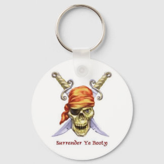 surrender ye booty keychain