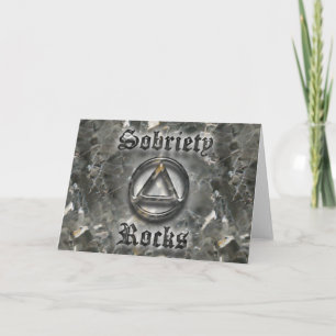 SURRIETY ROCKS Over Recovery Greeting Card