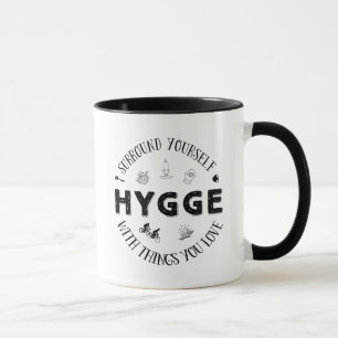 Surround Yourself w. Hygge (B&W) Mug