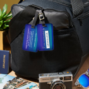 Surrounded by Abundance Jewel Tone Inspirational Luggage Tag