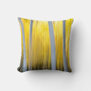 surrounded by Aspen trees Throw Pillow