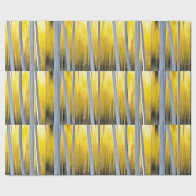 Surrounded by Aspen trees Wrapping Paper (Seam)