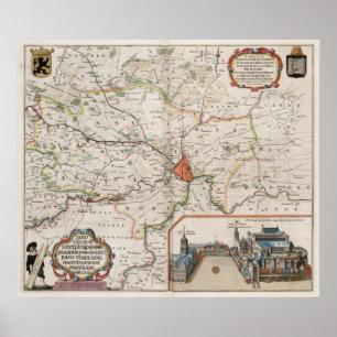 Surroundings of Ghent Poster
