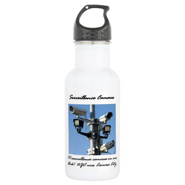 Surveillance Cameras 532 Ml Water Bottle (Front)