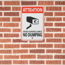 Surveillance vidéo à l'attention Aucun dumping