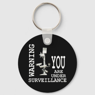 Surveillance video cameras keychain