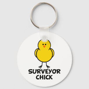 Surveyor Chick Keychain