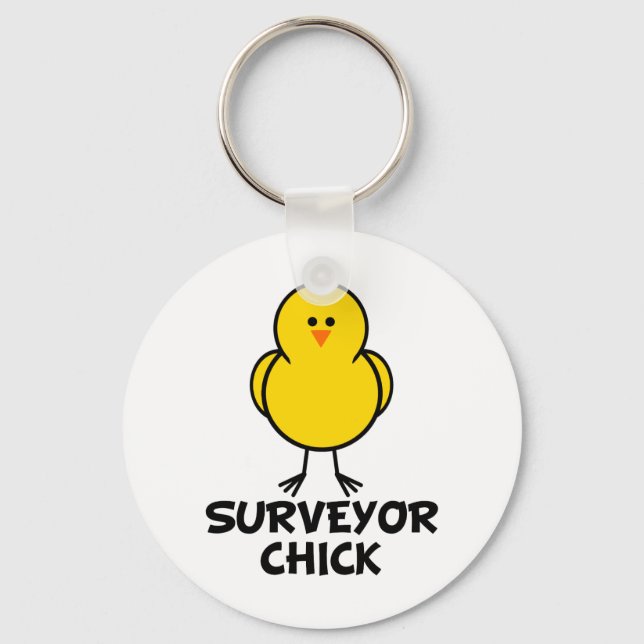 Surveyor Chick Keychain (Front)