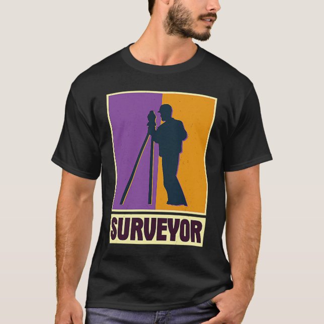 Surveyor geodesy surveying engineer theodolite pro T-Shirt (Front)