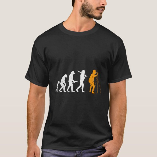 Surveyor Land Surveying Evolution Of A Surveyor T-Shirt (Front)