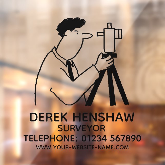 Surveyor & Surveying Window Cling (Sheet 2)