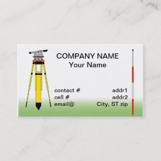 surveyor tools business card