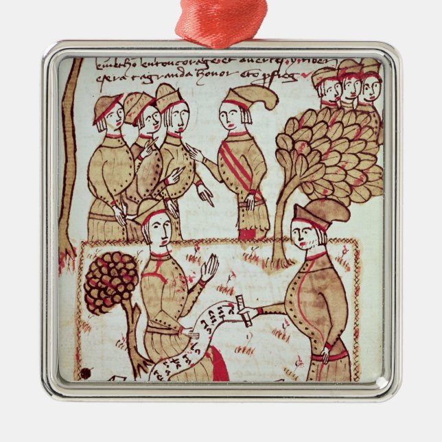 Surveyor with his Workers Metal Ornament (Front)