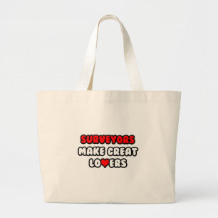 Surveyors Make Great Lovers Large Tote Bag