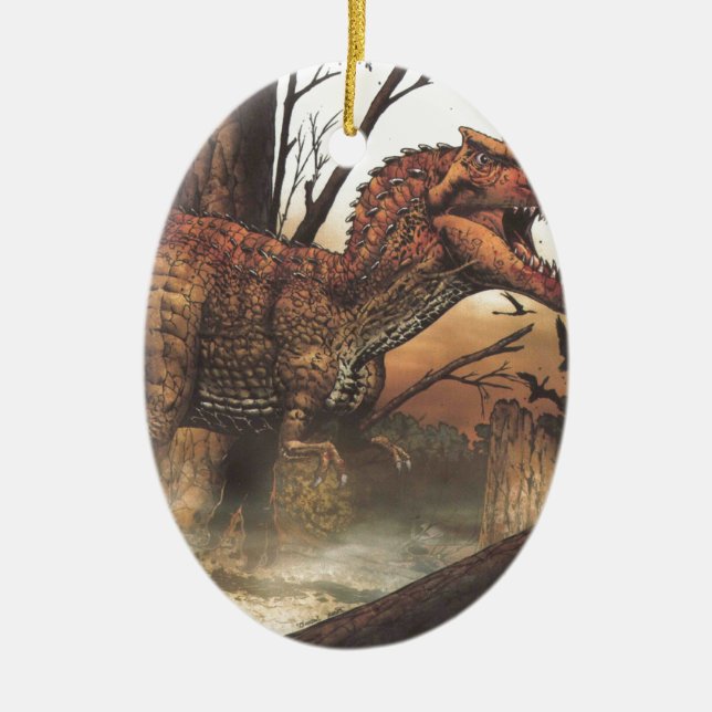 Survival for the fittest.jpg ceramic ornament (Front)