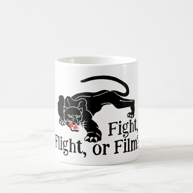 Survival instinct Fight, Flight, or Film? Choices Coffee Mug (Center)