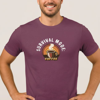 Survival Mode Coffee • Funny Coffee Lover Design Tri-Blend Shirt