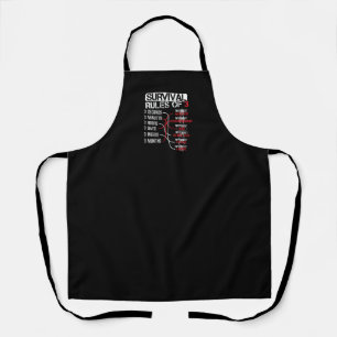 Survival Rules of Three - Wilderness Quiz Apron