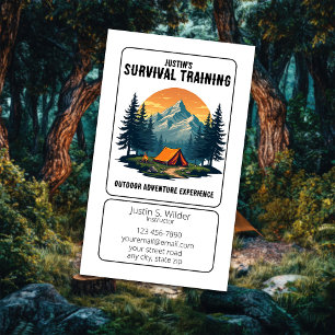 Survival Training Business Business Card