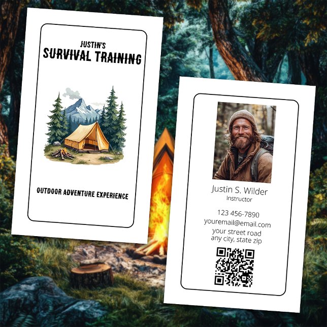 Survival Training Business Business Card (Creator Uploaded)