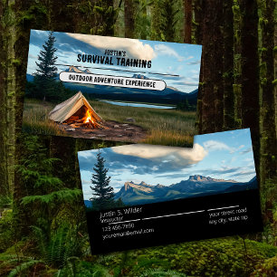 Survival Training Business Business Card