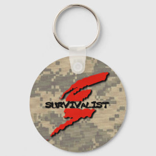 Survivalist Prepper Keychain