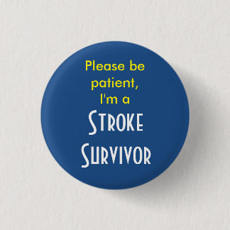Survivant de l'AVC Badge rond 7,5 Cm