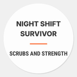 Survivant de l'équipe de nuit Autocollant de force