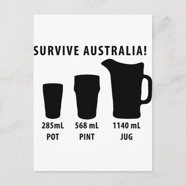 survive australia - beer postcard (Front)