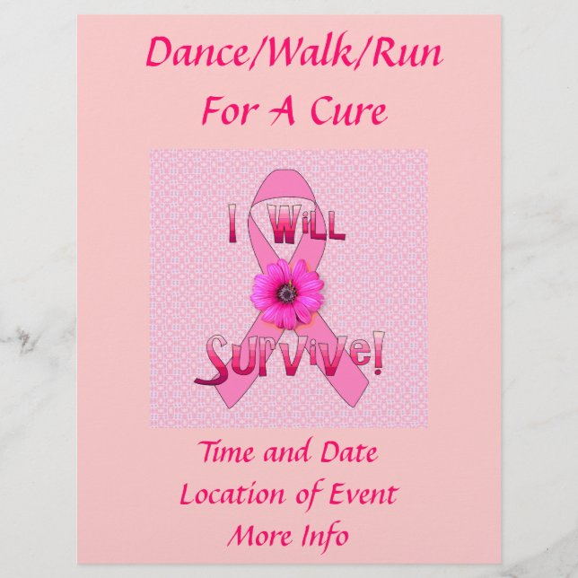 Survive Breast Cancer Flyer (Front)