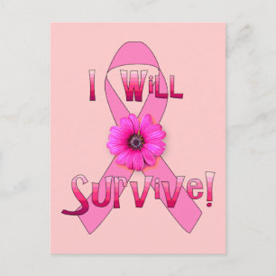 Survive Breast Cancer Postcard